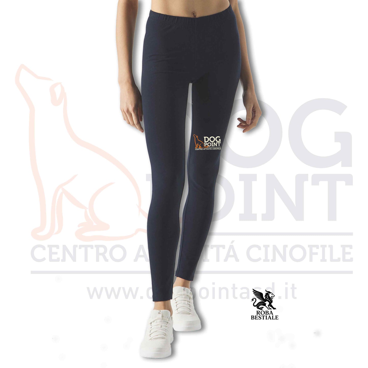 Leggins DOG POINT - Blue Navy, Da Donna, in Cotone ed Elastane, dalla XS ala XL
