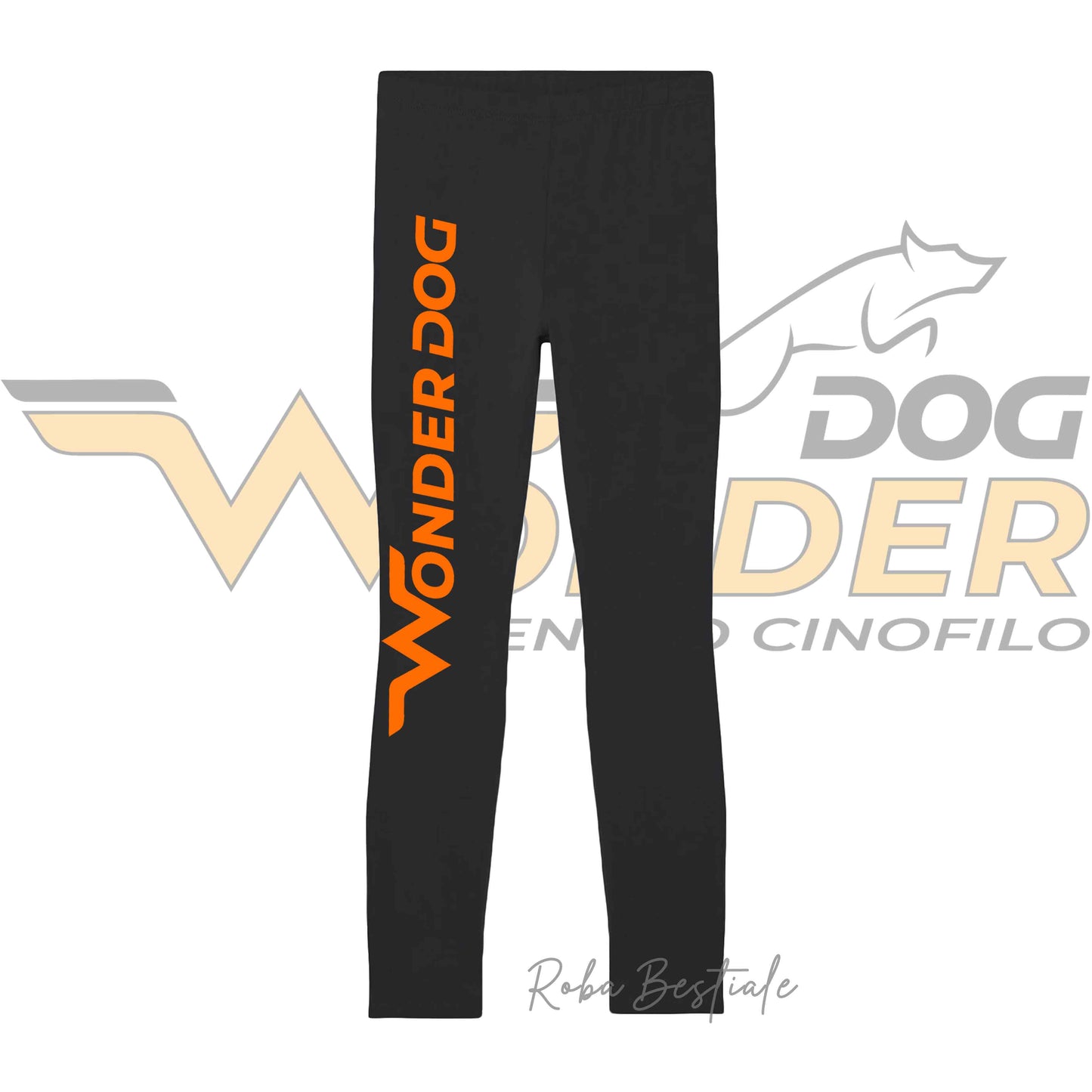 Leggins WONDERDOG - Neri, Da Donna, in Cotone ed Elastane, dalla XS ala XL
