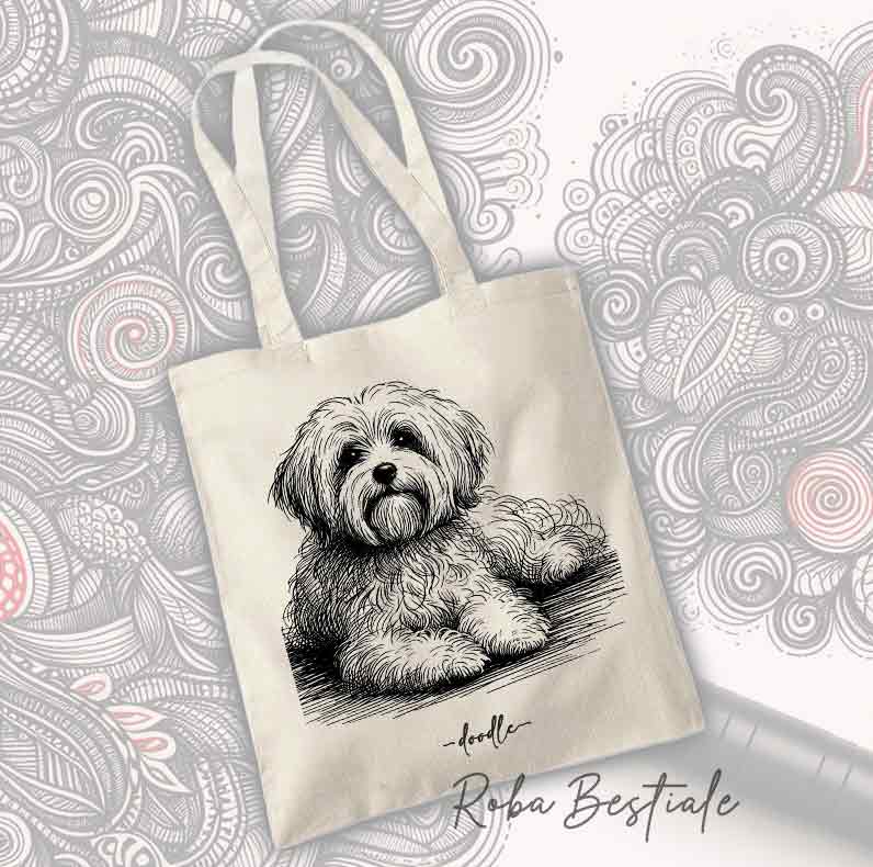 Shopper DOODLE - MALTESE