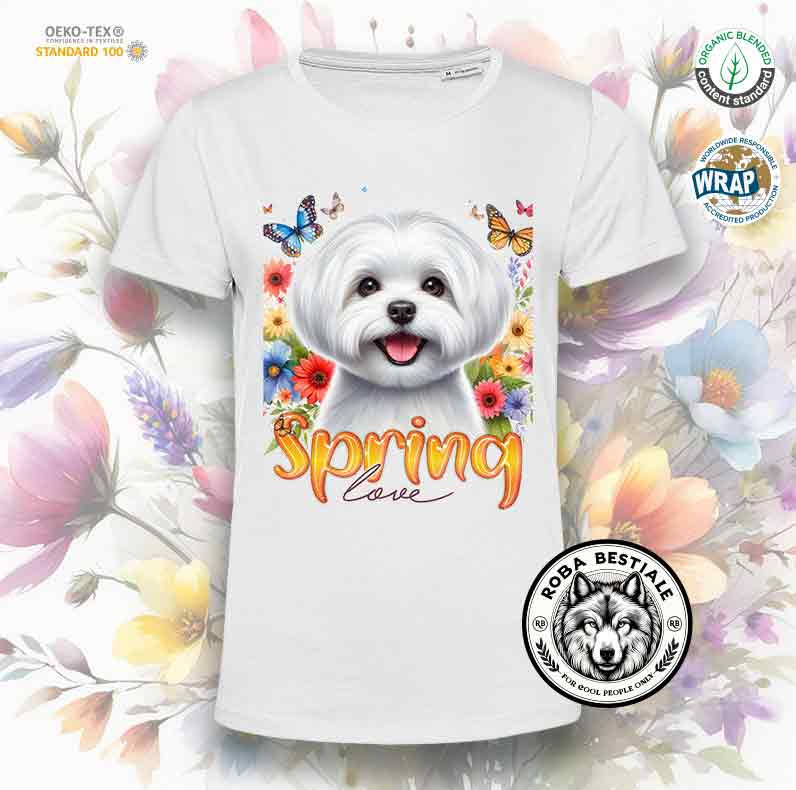 T-Shirt SPRING LOVE - MALTESE