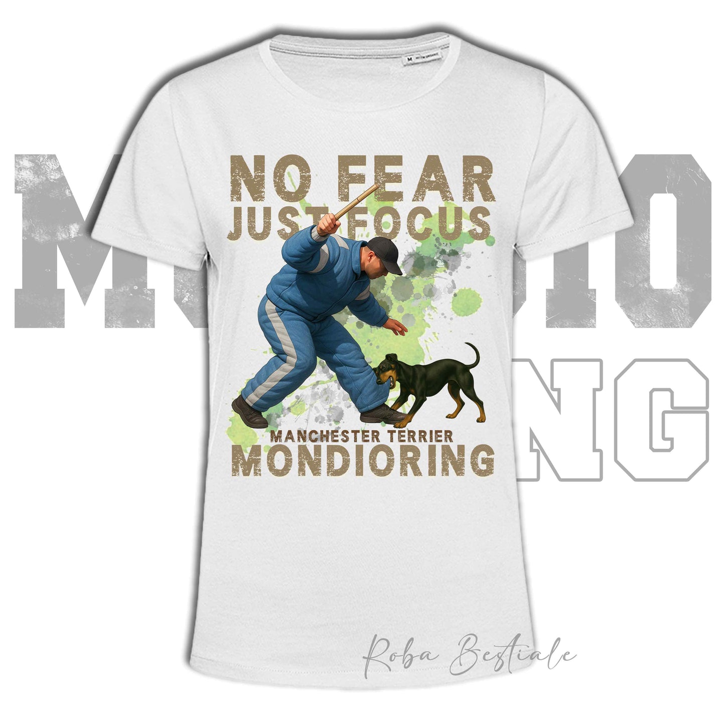 T-Shirt MONDIORING2 - MANCHESTER TERRIER - Uomo o Donna - dalla XS alla 5XL