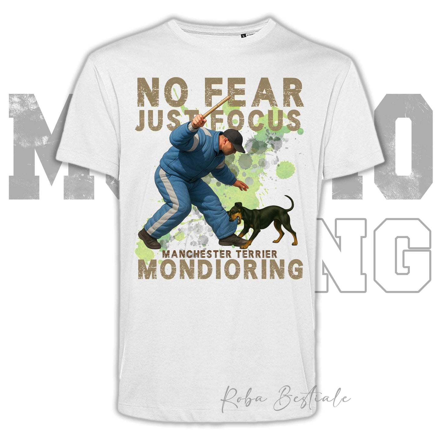 T-Shirt MONDIORING2 - MANCHESTER TERRIER - Uomo o Donna - dalla XS alla 5XL