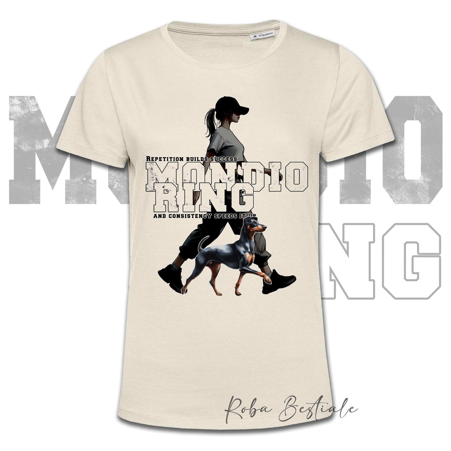 T-Shirt MONDIORING5 - MANCHESTER TERRIER + DONNA - Bianca, Uomo o Donna - dalla XS alla 5XL