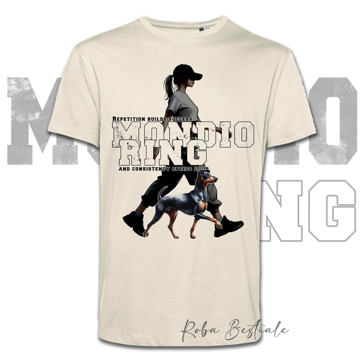 T-Shirt MONDIORING5 - MANCHESTER TERRIER + DONNA - Bianca, Uomo o Donna - dalla XS alla 5XL