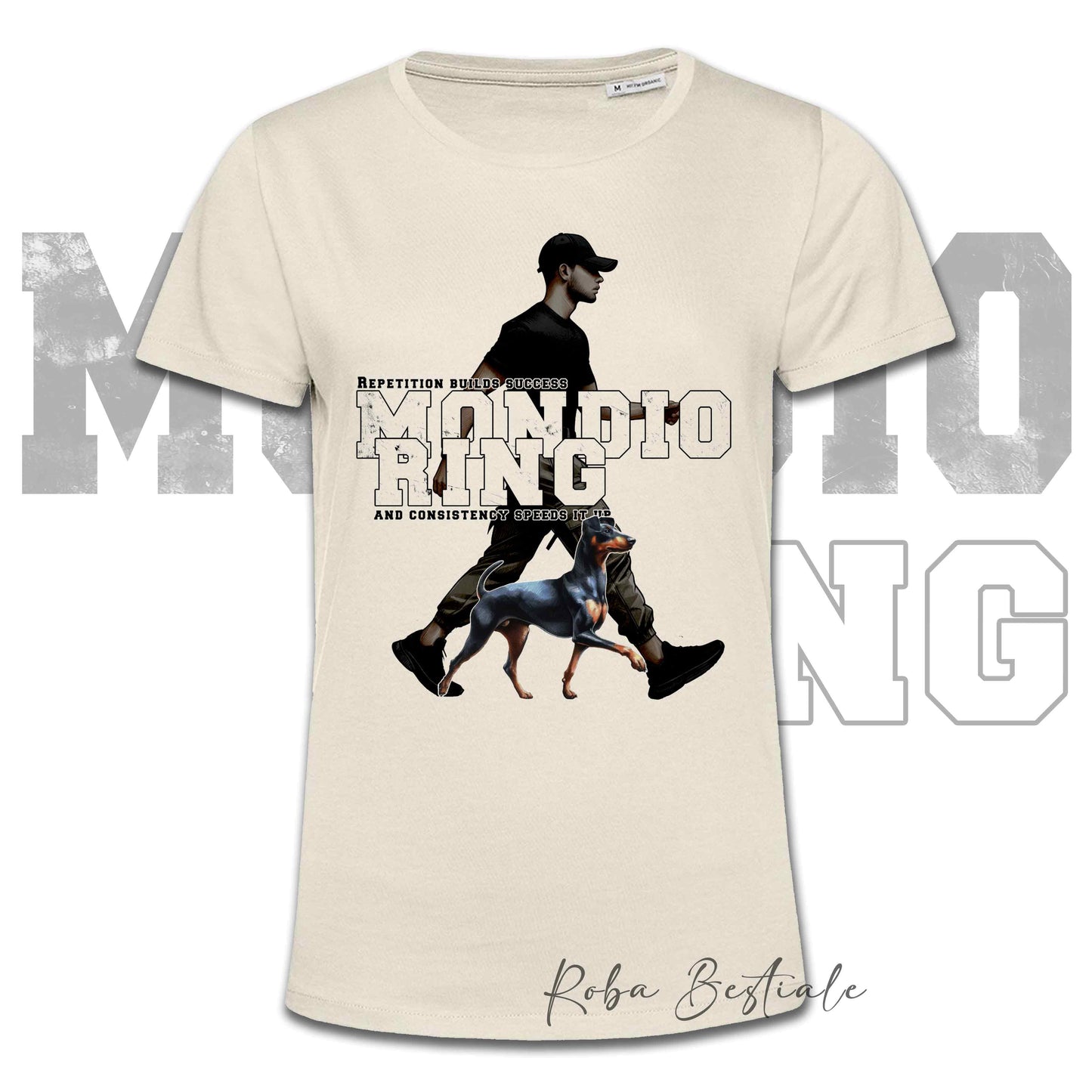 T-Shirt MONDIORING5 - MANCHESTER TERRIER + UOMO - Bianca, Uomo o Donna - dalla XS alla 5XL