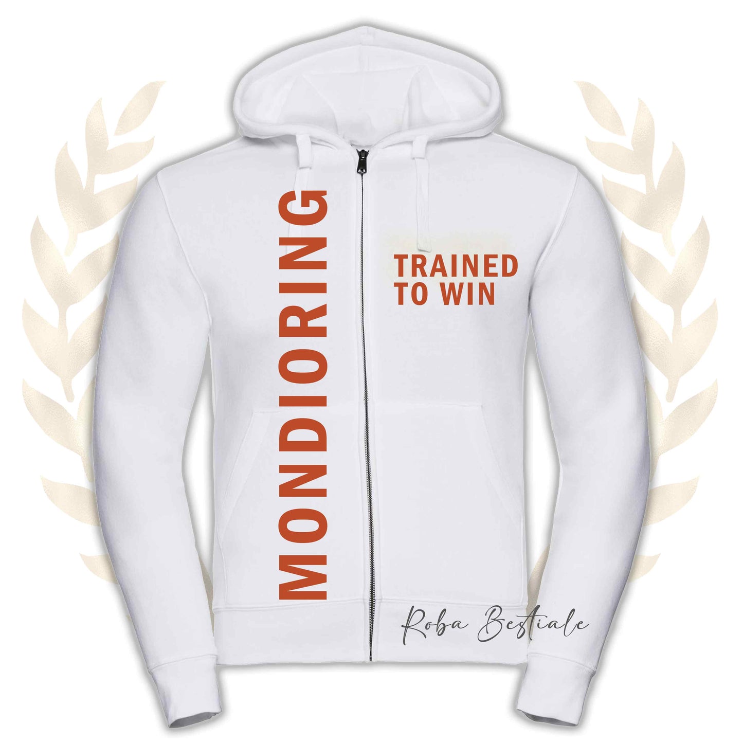 Felpa MONDIO ATTACK - PASTORE BELGA MALINOIS - Cappuccio e Zip, Uomo o Donna, in tanti colori - dalla XS alla 5XL