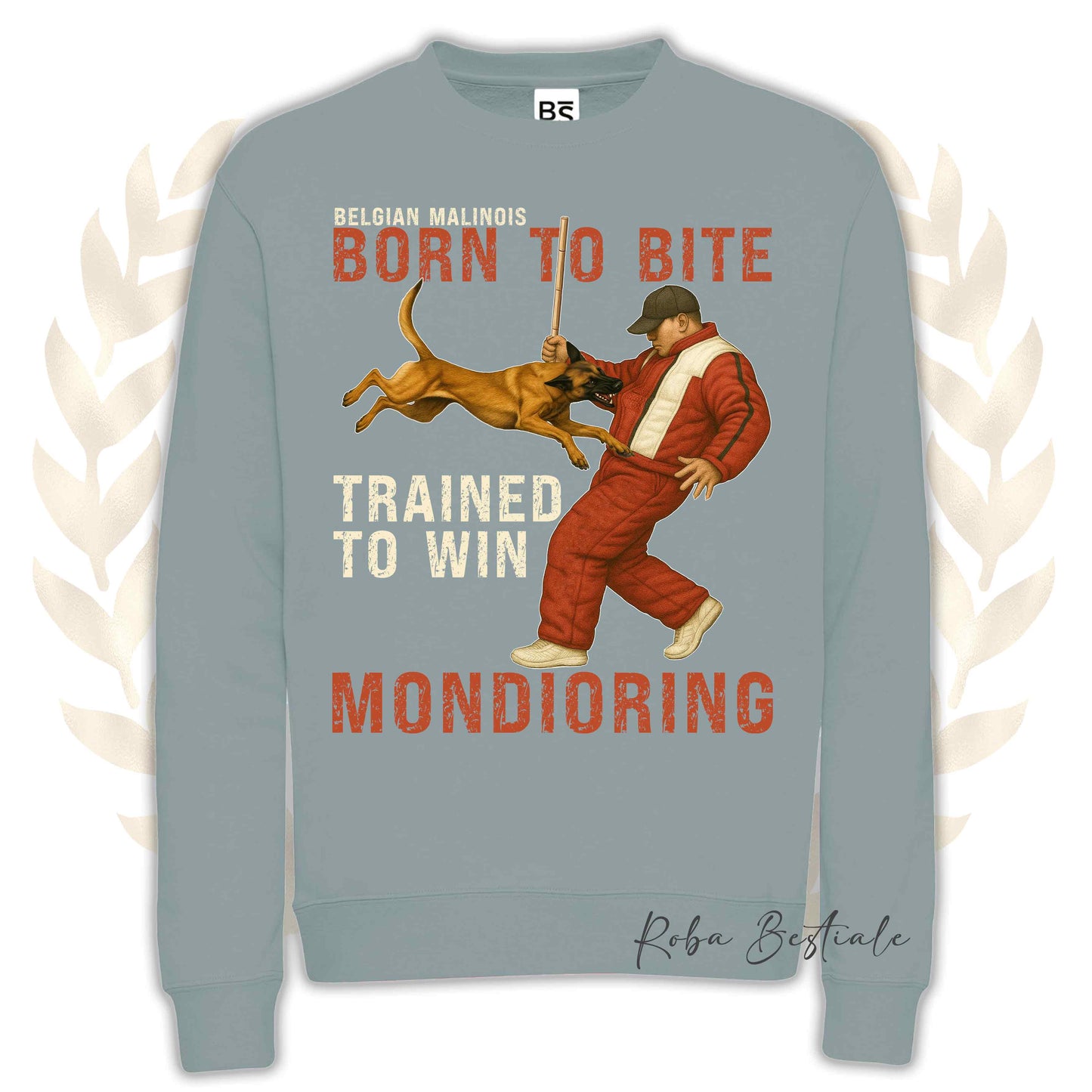 Felpa MONDIO ATTACK - PASTORE BELGA MALINOIS - Girocollo, Unisex, in tanti colori! - dalla XS alla 3XL