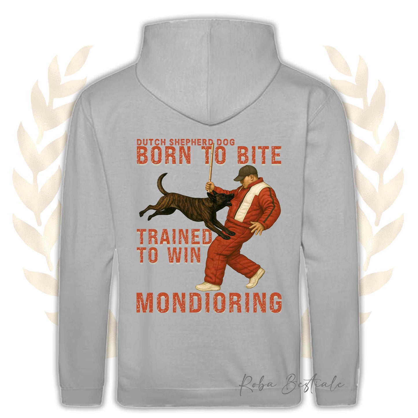Felpa MONDIO ATTACK - PASTORE OLANDESE - Cappuccio e Tasconi, Unisex, in tanti colori - dalla XS alla 5XL