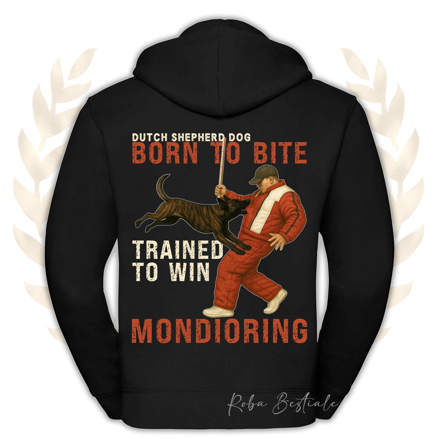 Felpa MONDIO ATTACK - PASTORE OLANDESE - Cappuccio e Zip, Uomo o Donna, in tanti colori - dalla XS alla 5XL