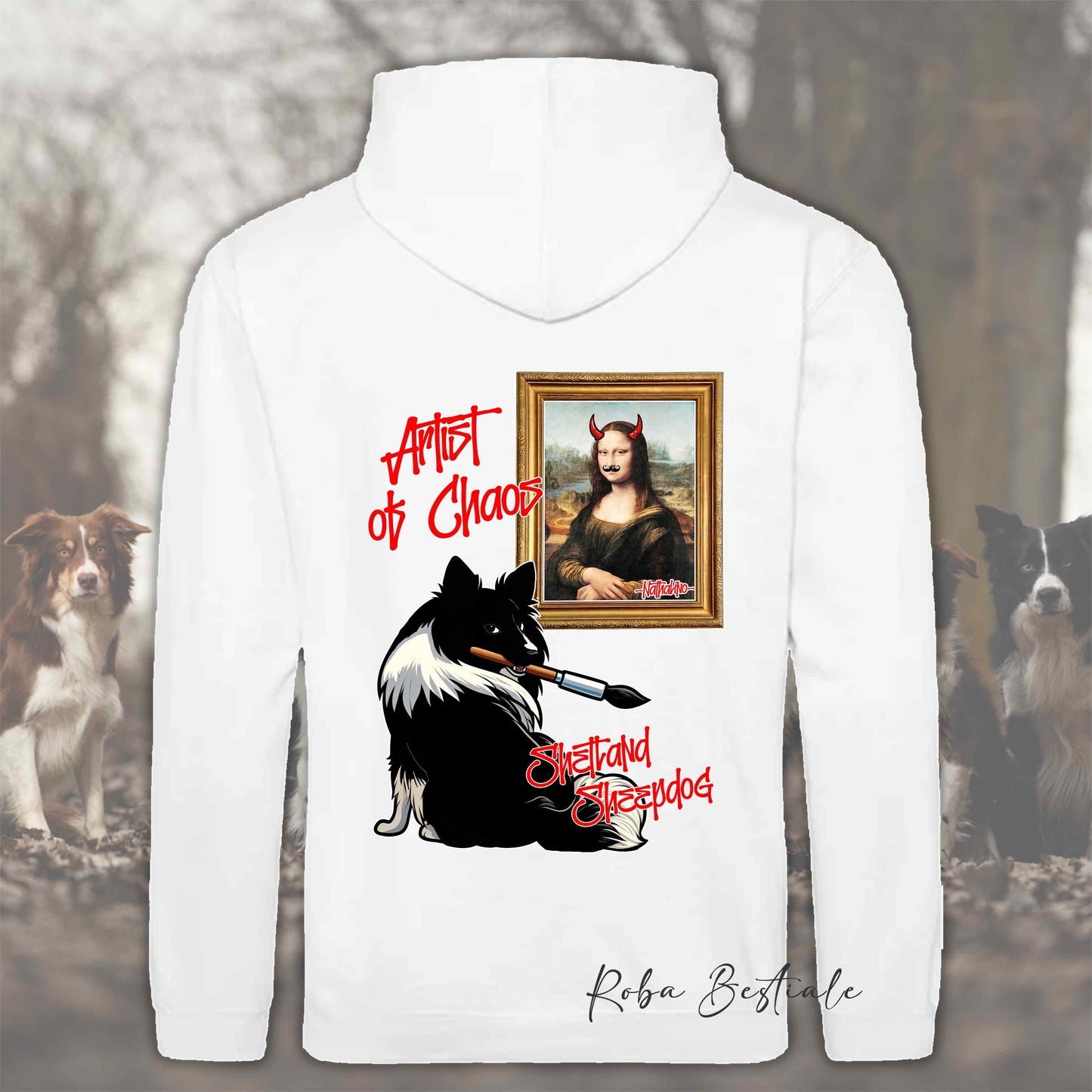 Felpa BONO91 - NHATALINO - Con Cappuccio e Tasconi, Unisex, in tanti colori - dalla XS alla 5XL