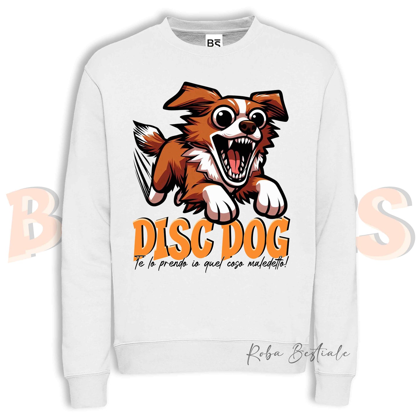 Felpa Invernale BONKERS - DISC DOG - NOVA SCOTIA DUCK TOLLING RETRIEVER - Girocollo, Unisex, in tanti colori! - dalla XS alla 3XL
