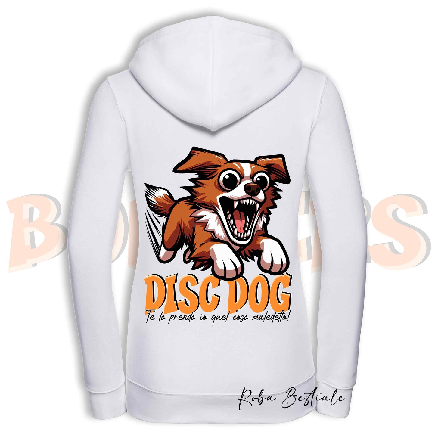 Felpa BONKERS - NOVA SCOTIA DUCK TOLLING RETRIEVER - Con Cappuccio e Full Zip, Uomo o Donna, in tanti colori - dalla XS alla 5XL