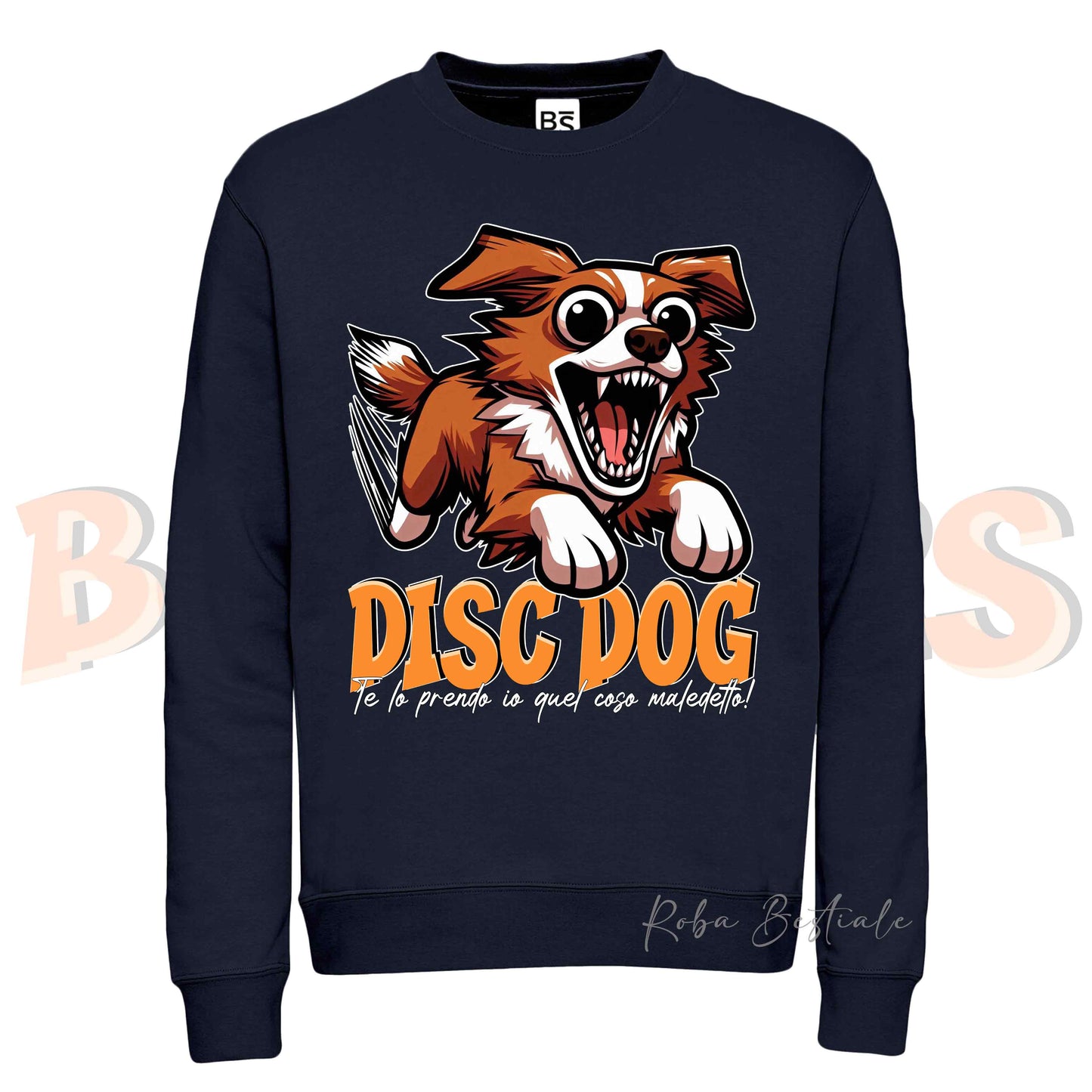 Felpa Invernale BONKERS - DISC DOG - NOVA SCOTIA DUCK TOLLING RETRIEVER - Girocollo, Unisex, in tanti colori! - dalla XS alla 3XL