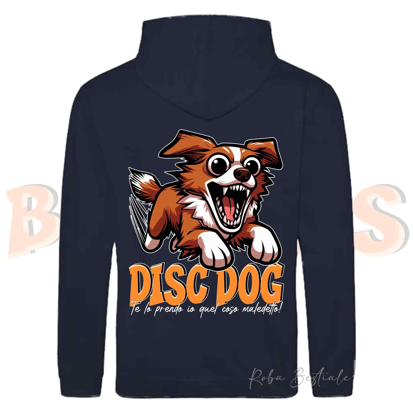 Felpa BONKERS - NOVA SCOTIA DUCK TOLLING RETRIEVER - Con Cappuccio e Tasconi, Unisex, in tanti colori - dalla XS alla 5XL