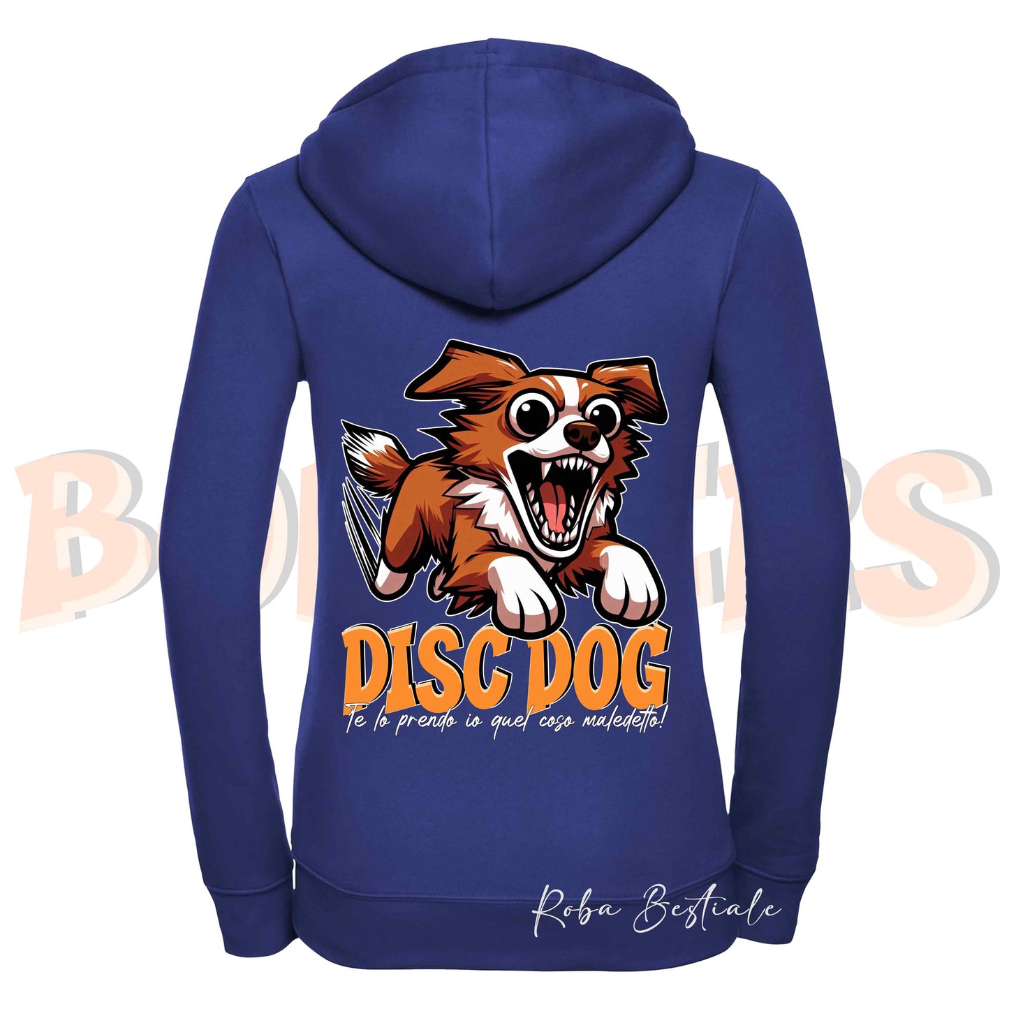 Felpa BONKERS - NOVA SCOTIA DUCK TOLLING RETRIEVER - Con Cappuccio e Full Zip, Uomo o Donna, in tanti colori - dalla XS alla 5XL