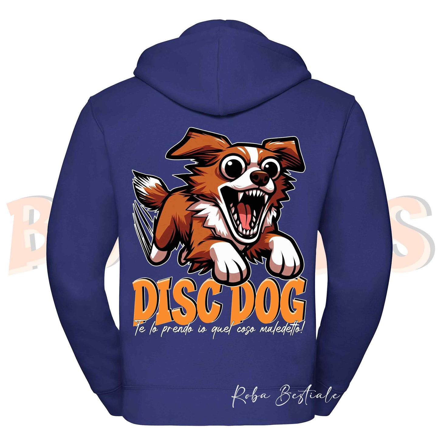 Felpa BONKERS - NOVA SCOTIA DUCK TOLLING RETRIEVER - Con Cappuccio e Full Zip, Uomo o Donna, in tanti colori - dalla XS alla 5XL