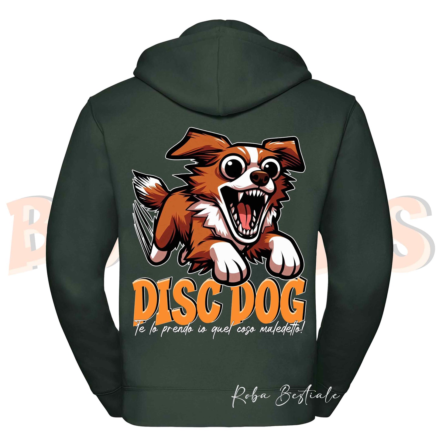 Felpa BONKERS - NOVA SCOTIA DUCK TOLLING RETRIEVER - Con Cappuccio e Full Zip, Uomo o Donna, in tanti colori - dalla XS alla 5XL