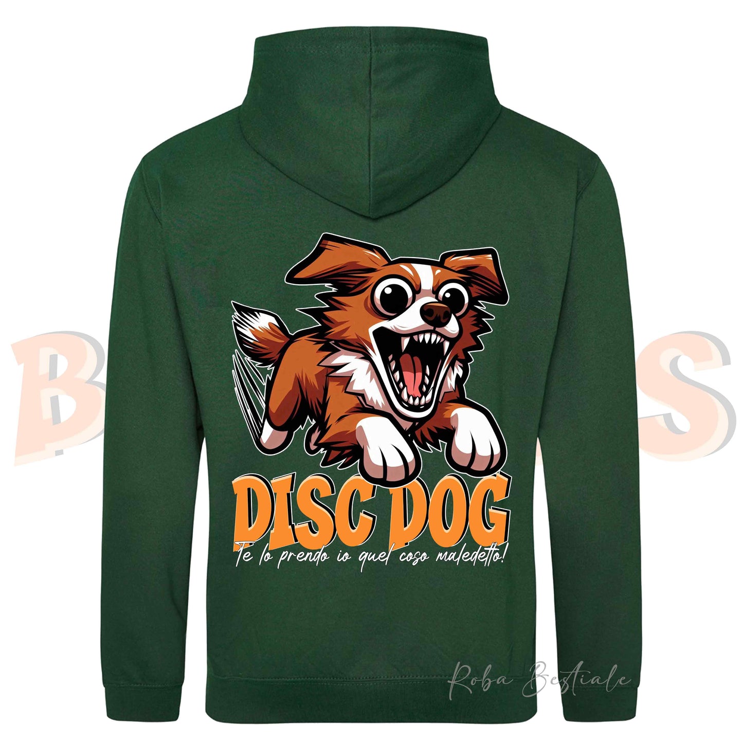 Felpa BONKERS - NOVA SCOTIA DUCK TOLLING RETRIEVER - Con Cappuccio e Tasconi, Unisex, in tanti colori - dalla XS alla 5XL