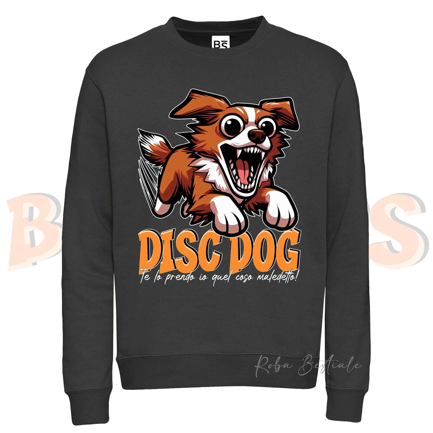 Felpa Invernale BONKERS - DISC DOG - NOVA SCOTIA DUCK TOLLING RETRIEVER - Girocollo, Unisex, in tanti colori! - dalla XS alla 3XL
