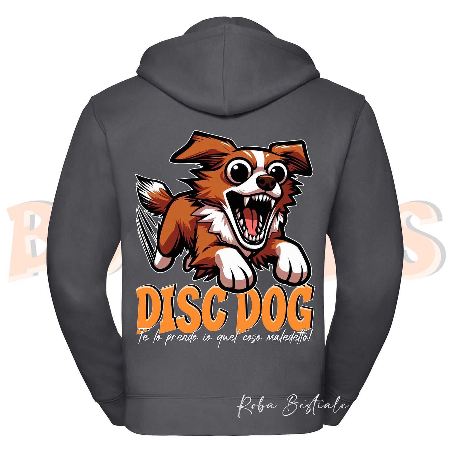 Felpa BONKERS - NOVA SCOTIA DUCK TOLLING RETRIEVER - Con Cappuccio e Full Zip, Uomo o Donna, in tanti colori - dalla XS alla 5XL