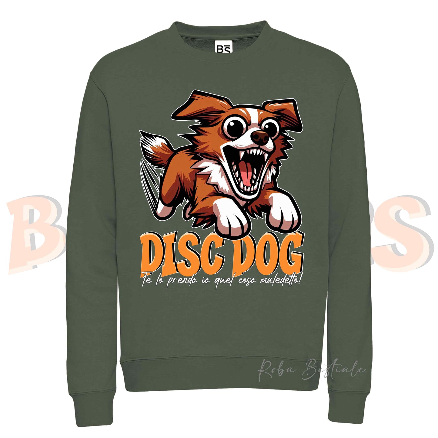 Felpa Invernale BONKERS - DISC DOG - NOVA SCOTIA DUCK TOLLING RETRIEVER - Girocollo, Unisex, in tanti colori! - dalla XS alla 3XL