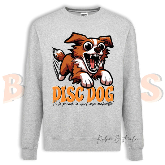 Felpa Invernale BONKERS - DISC DOG - NOVA SCOTIA DUCK TOLLING RETRIEVER - Girocollo, Unisex, in tanti colori! - dalla XS alla 3XL