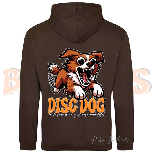 Felpa BONKERS - DISC DOG - NOVA SCOTIA DUCK TOLLING RETRIEVER - Con Cappuccio e Tasconi, Unisex, in tanti colori - dalla XS alla 5XL