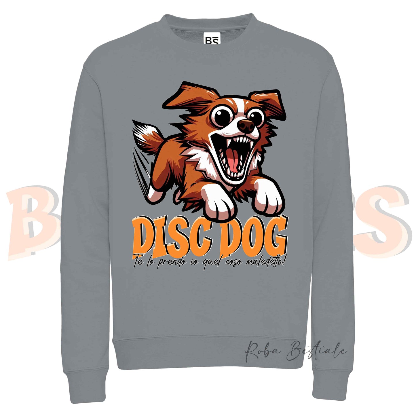 Felpa Invernale BONKERS - DISC DOG - NOVA SCOTIA DUCK TOLLING RETRIEVER - Girocollo, Unisex, in tanti colori! - dalla XS alla 3XL