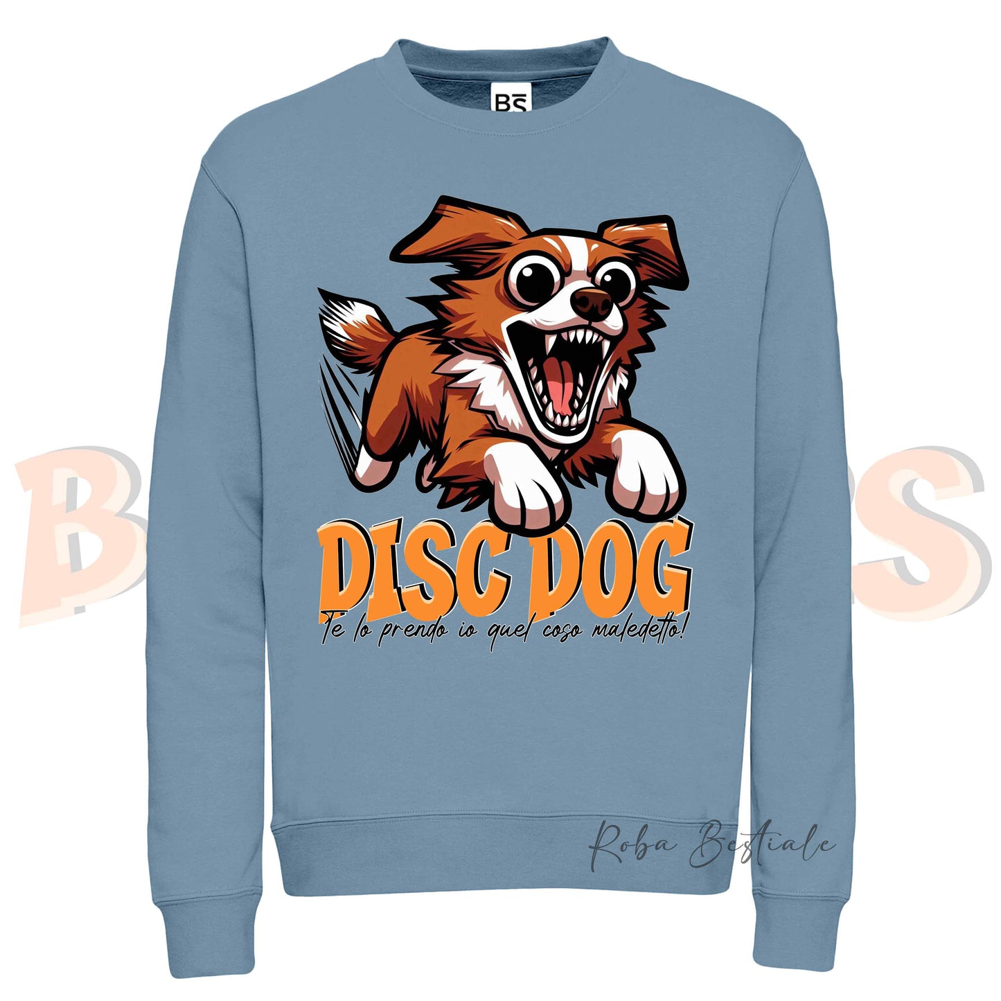 Felpa Invernale BONKERS - DISC DOG - NOVA SCOTIA DUCK TOLLING RETRIEVER - Girocollo, Unisex, in tanti colori! - dalla XS alla 3XL