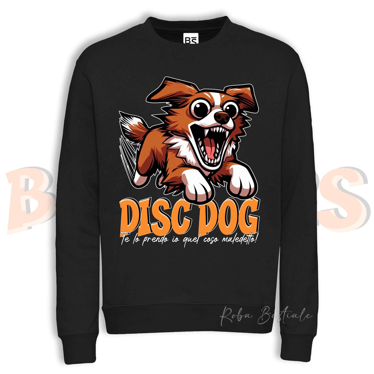Felpa Invernale BONKERS - DISC DOG - NOVA SCOTIA DUCK TOLLING RETRIEVER - Girocollo, Unisex, in tanti colori! - dalla XS alla 3XL