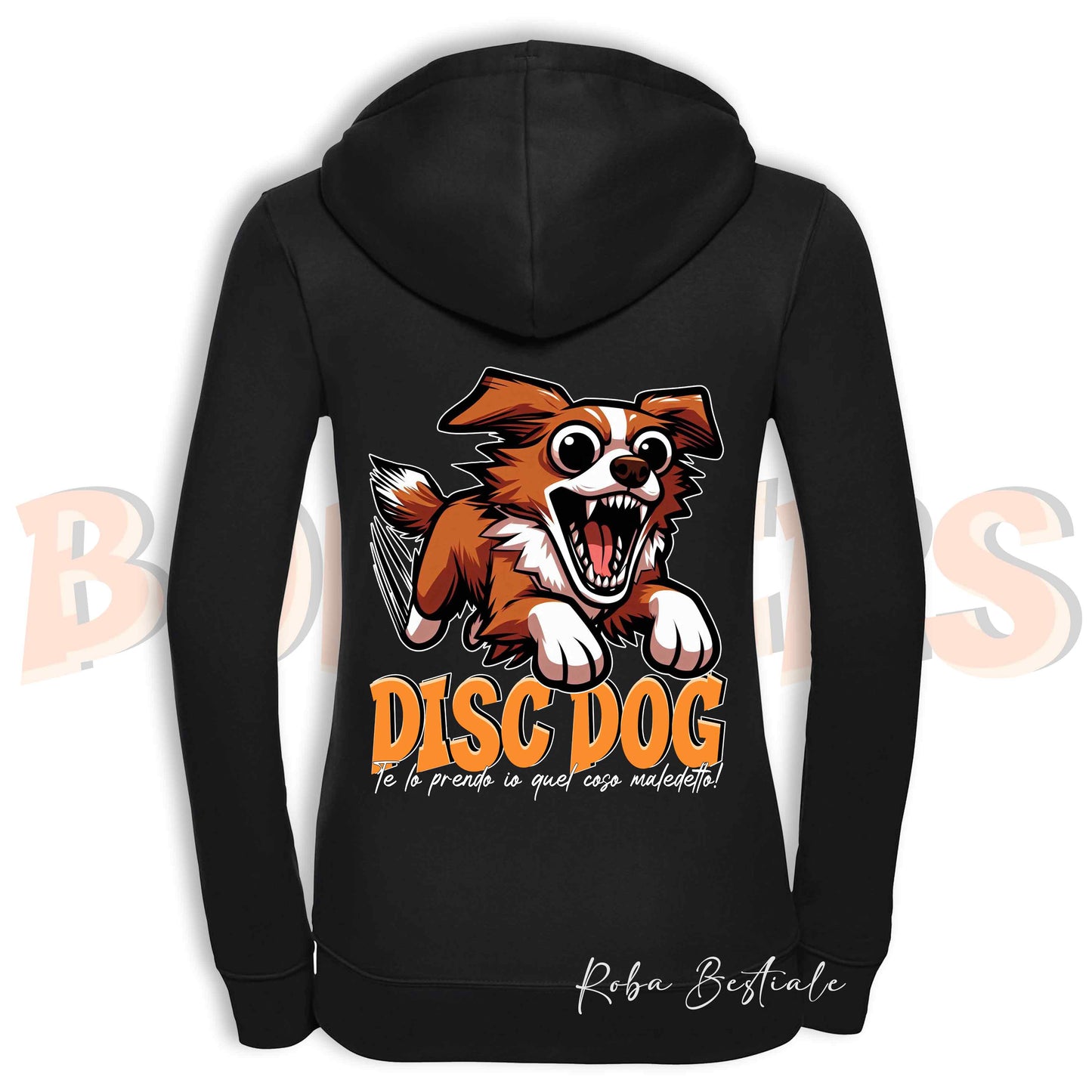Felpa BONKERS - NOVA SCOTIA DUCK TOLLING RETRIEVER - Con Cappuccio e Full Zip, Uomo o Donna, in tanti colori - dalla XS alla 5XL