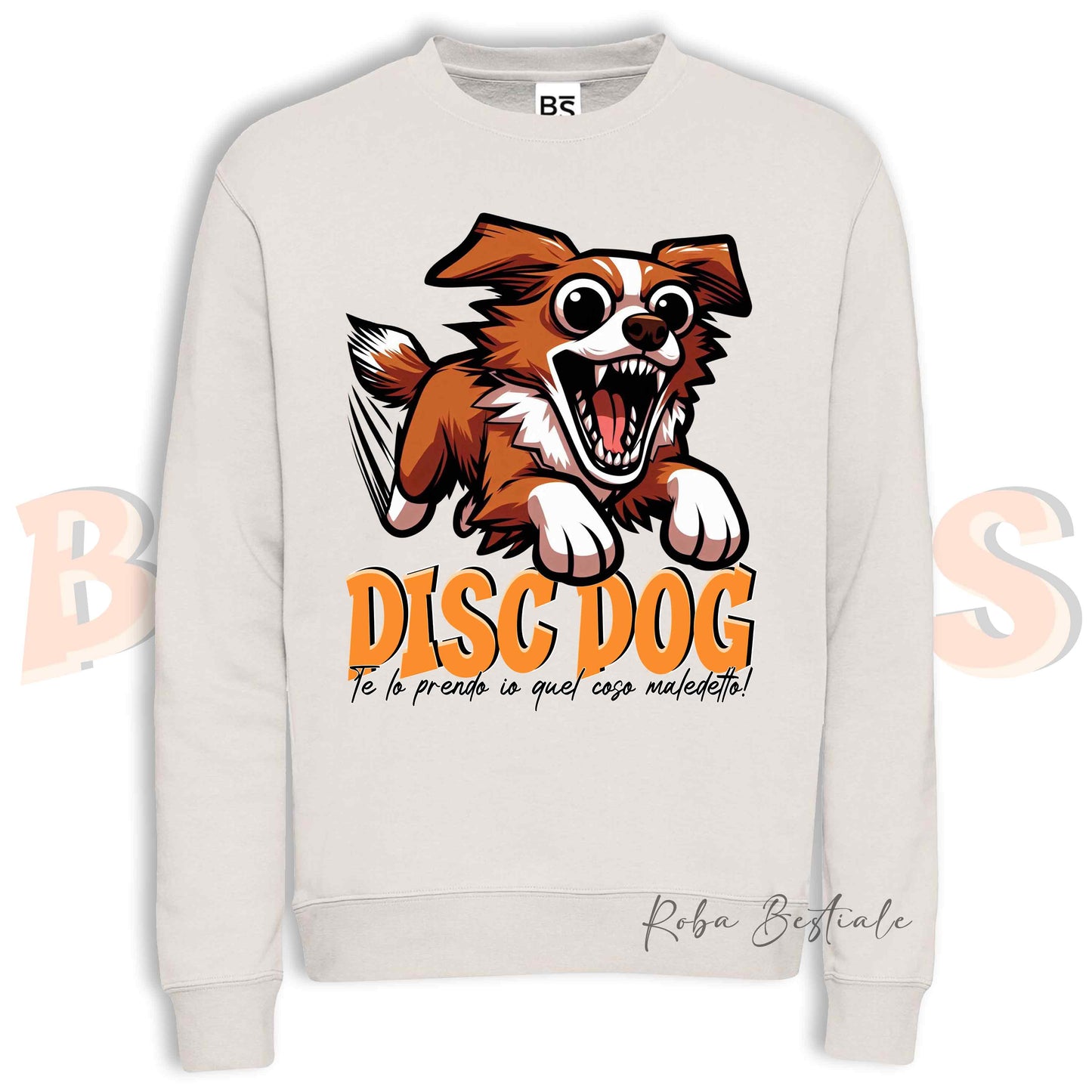 Felpa Invernale BONKERS - DISC DOG - NOVA SCOTIA DUCK TOLLING RETRIEVER - Girocollo, Unisex, in tanti colori! - dalla XS alla 3XL