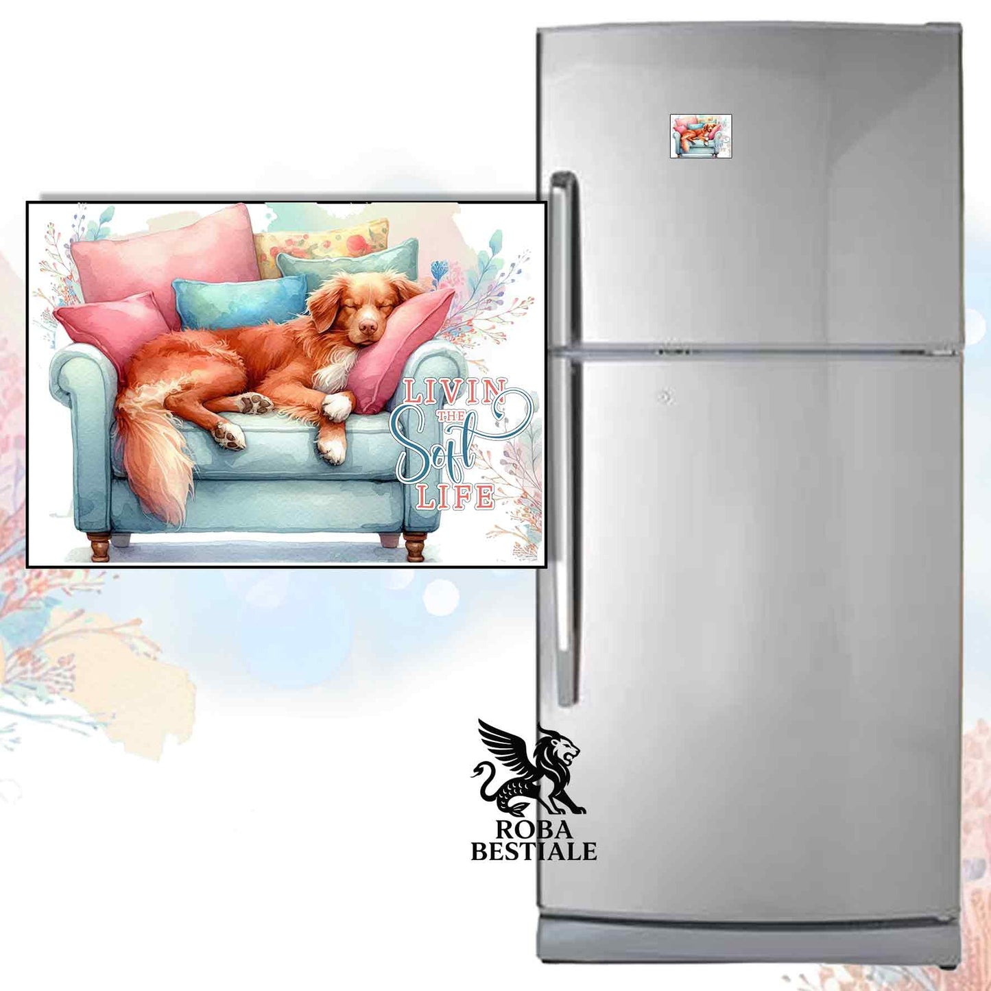 Calamita SOFT LIFE - NOVA SCOTIA DUCK TOLLING RETRIEVER - in MDF - 7x5 cm