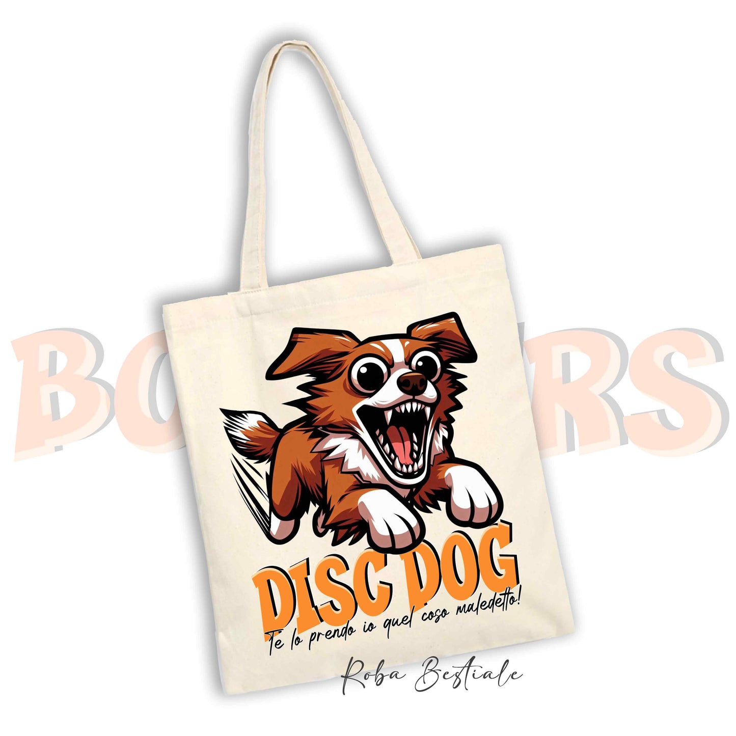 Shopper BONKERS - DISC DOG - NOVA SCOTIA DUCK TOLLING RETRIEVER - Diversi colori disponibili
