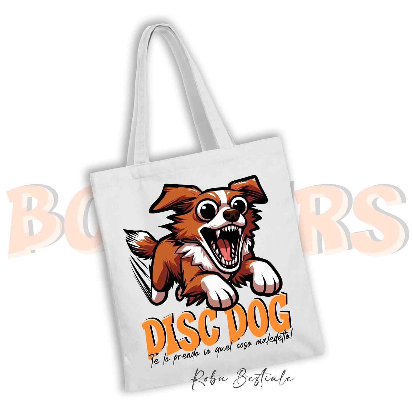 Shopper BONKERS - DISC DOG - NOVA SCOTIA DUCK TOLLING RETRIEVER - Diversi colori disponibili