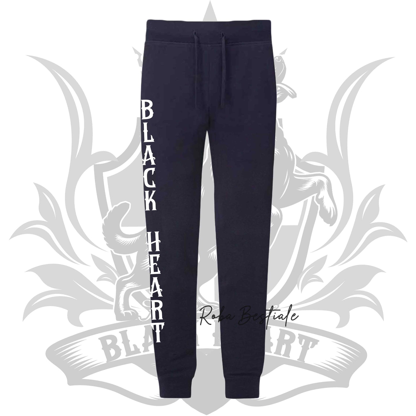 Pantalone BLACK HEART - Modello Astra - BLUE NAVY - in Cotone, felpati internamente - Unisex, dalla XS ala XXL
