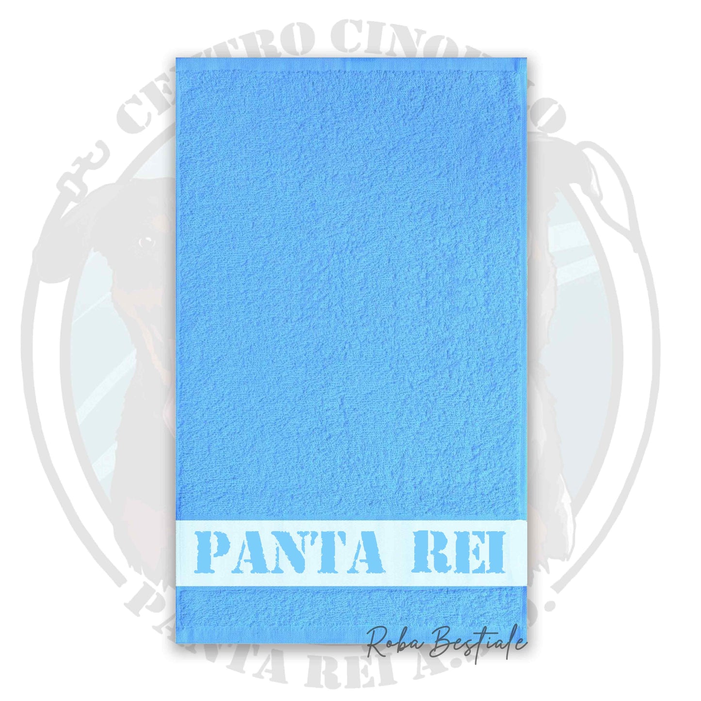 Asciugamano PANTA REI asd - 100% Cotone, diversi colori disponibili - 30x50 cm
