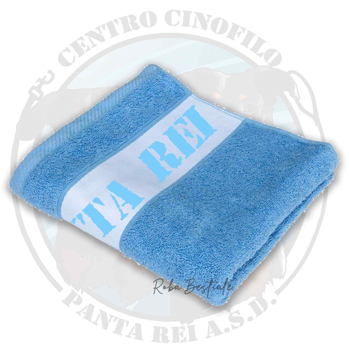 Asciugamano PANTA REI asd - 100% Cotone, diversi colori disponibili - 30x50 cm