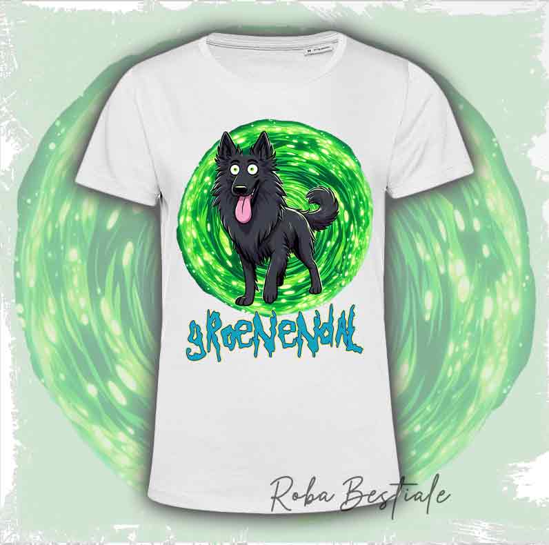 RICK & MORTY T-Shirt - BELGIAN SHEPHERD GROENENDAL