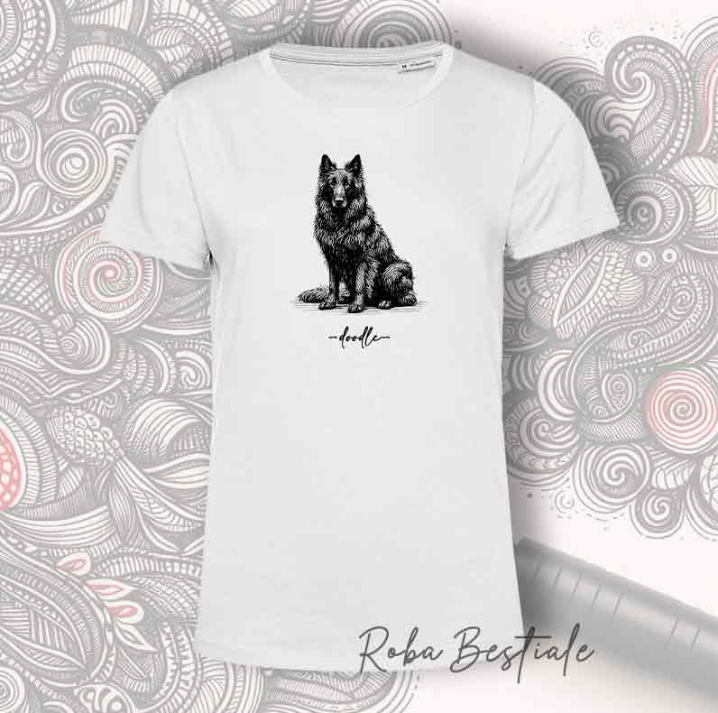 T-Shirt DOODLE - PASTORE BELGA GROENENDAEL