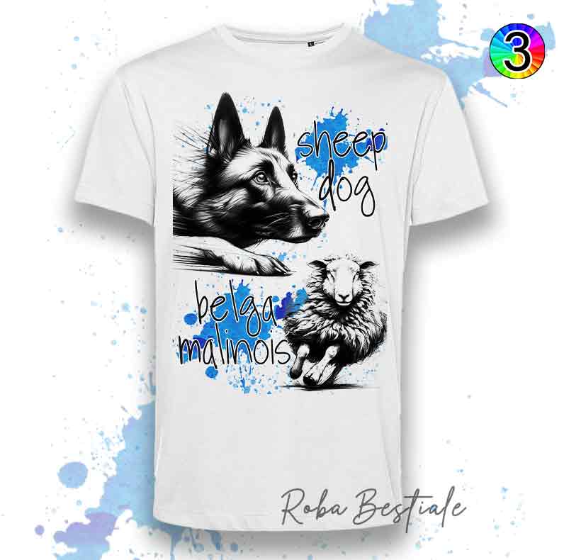 T-Shirt SHEEPDOG FOCUS - PASTORE BELGA MALINOIS