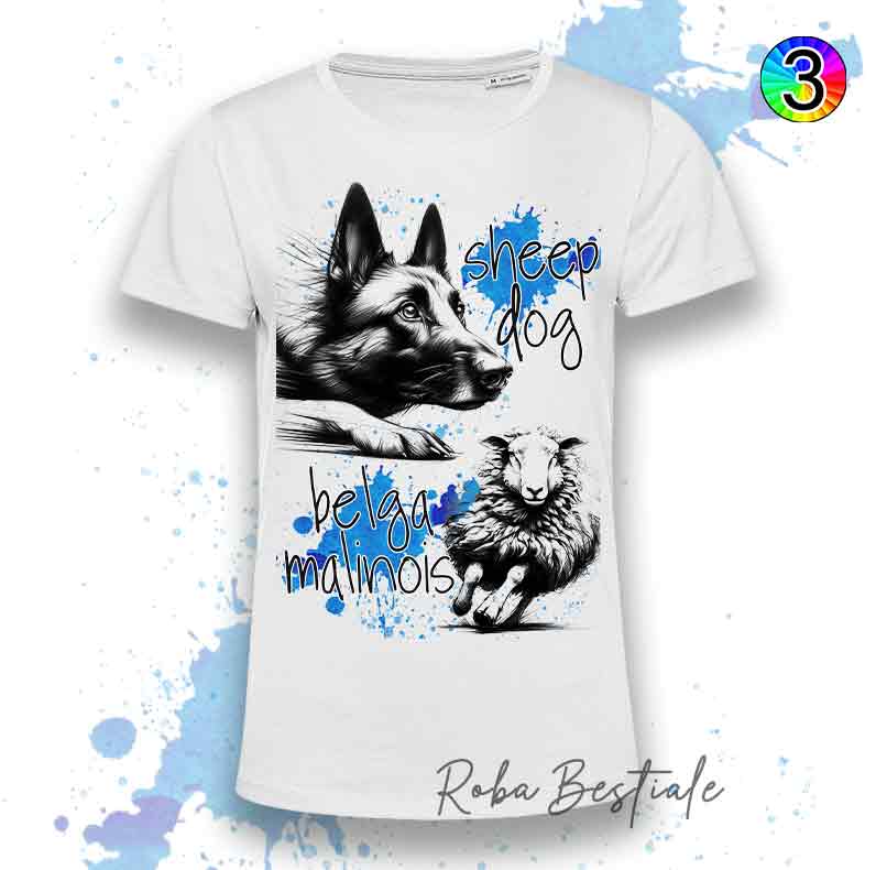 T-Shirt SHEEPDOG FOCUS - PASTORE BELGA MALINOIS