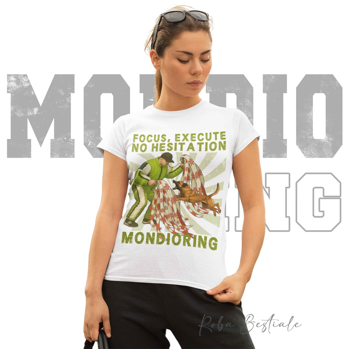 T-Shirt MONDIORING4 - PASTORE BELGA MALINOIS - Uomo o Donna - dalla XS alla 5XL