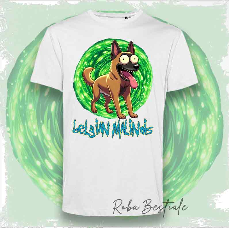 RICK & MORTY T-Shirt - BELGIAN SHEPHERD MALINOIS