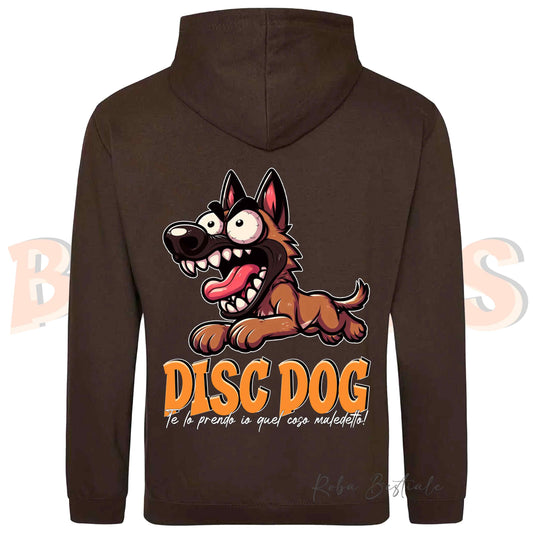 Felpa BONKERS - PASTORE BELGA MALINOIS - Con Cappuccio e Tasconi, Unisex, in tanti colori - dalla XS alla 5XL