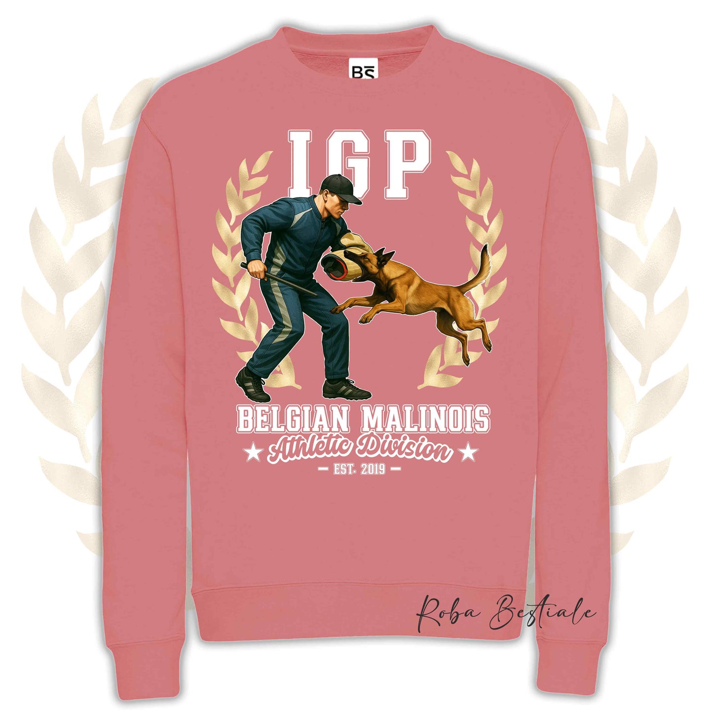 Felpa Invernale IGP ATTACK - PASTORE BELGA MALINOIS - Girocollo, Unisex, in tanti colori! - dalla XS alla 3XL