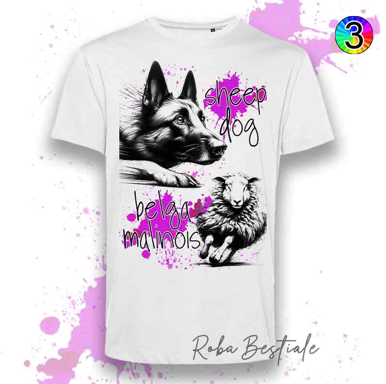 T-Shirt SHEEPDOG FOCUS - PASTORE BELGA MALINOIS