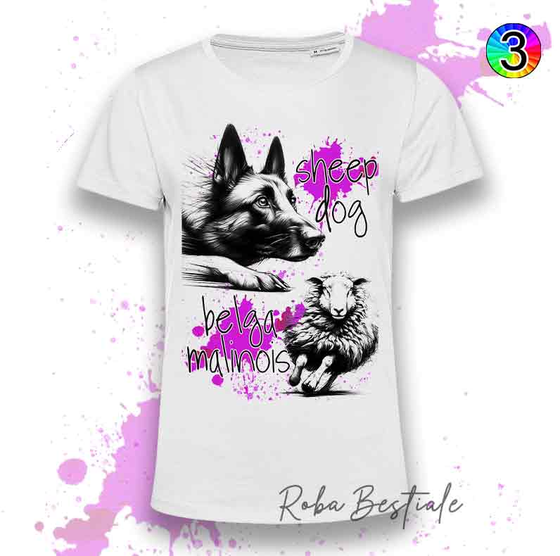 T-Shirt SHEEPDOG FOCUS - PASTORE BELGA MALINOIS