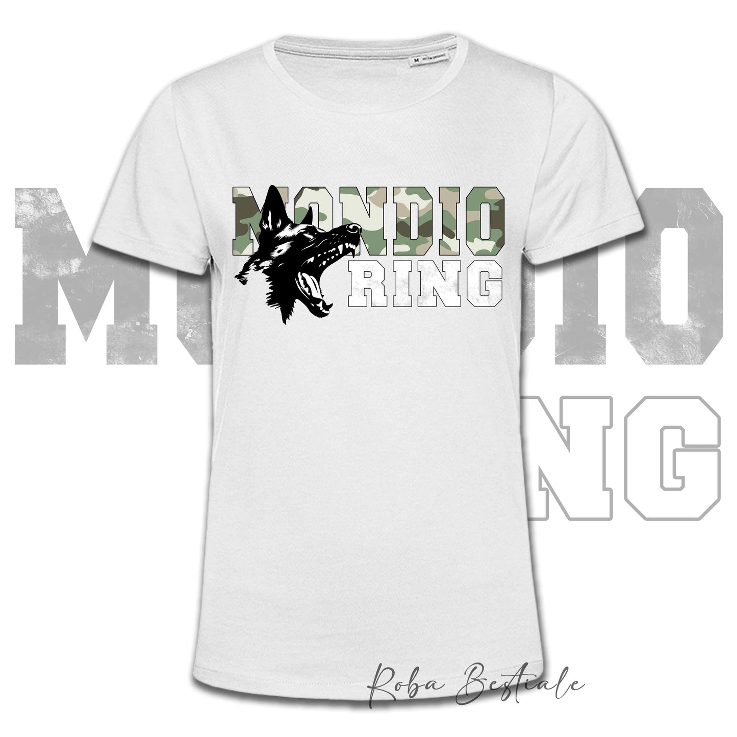 T-Shirt MONDIORING3 - PASTORE BELGA MALINOIS - Stampa in colore a scelta, Uomo o Donna - dalla XS alla 5XL