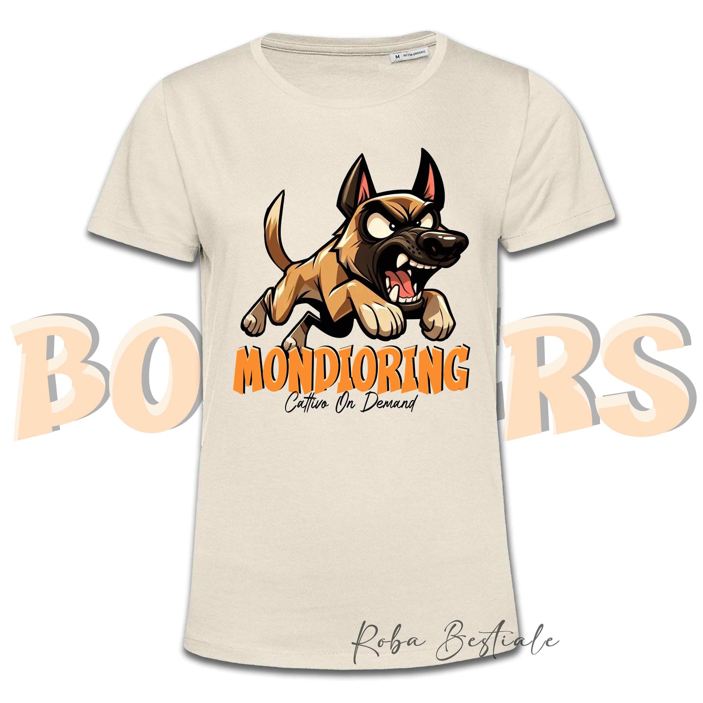 T-Shirt BONKERS - MONDIORING - PASTORE BELGA MALINOIS - Uomo o Donna - dalla XS alla 5XL